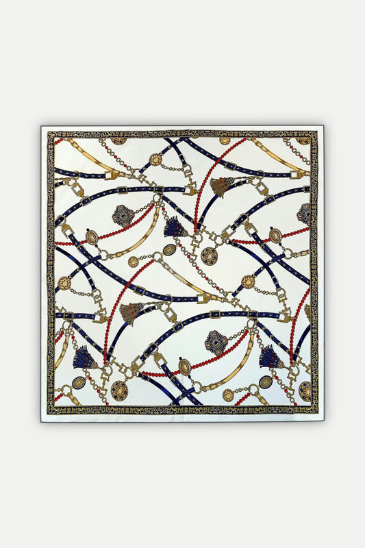 Luxuriöses Seidentuch 90 x 90 cm