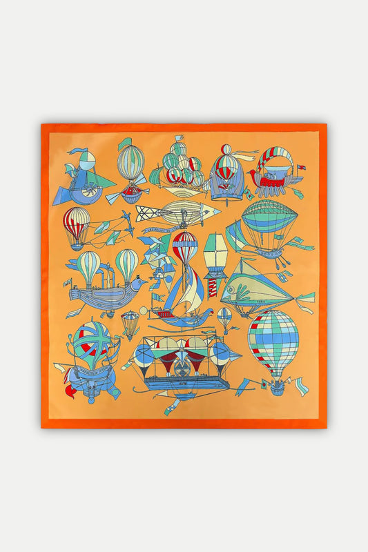 Luxuriöses Seidentuch 90 x 90 cm