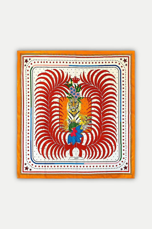 Luxuriöses Seidentuch 90 x 90 cm