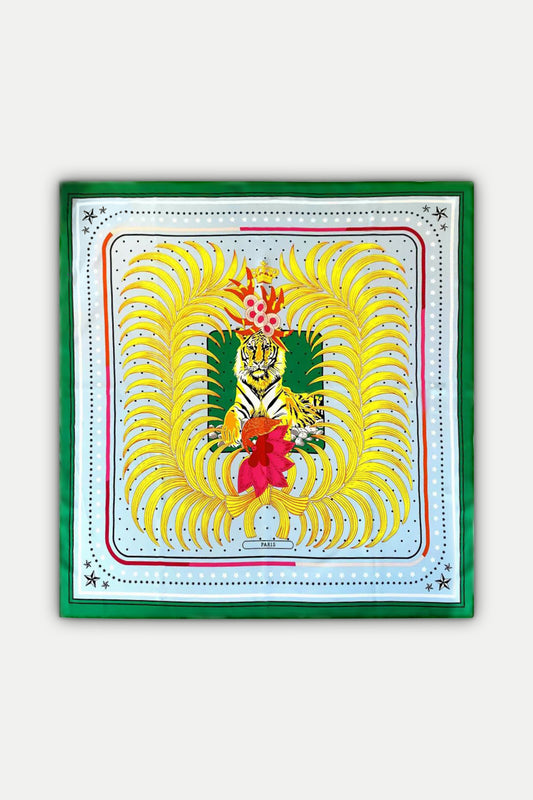 Luxuriöses Seidentuch 90 x 90 cm