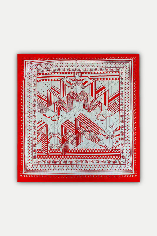 Luxuriöses Seidentuch 90 x 90 cm
