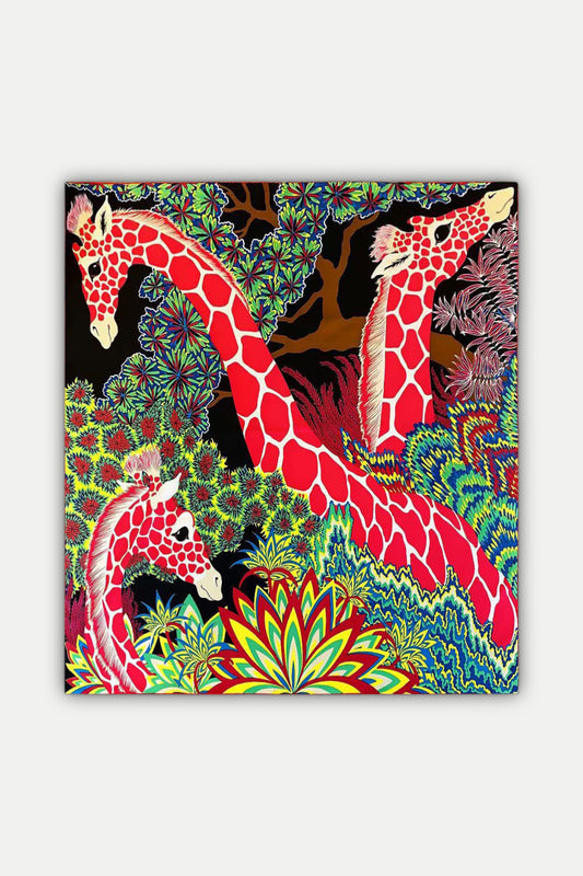 Luxuriöses Seidentuch 90 x 90 cm