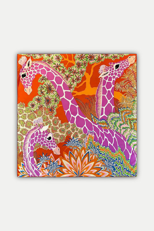Luxuriöses Seidentuch 90 x 90 cm
