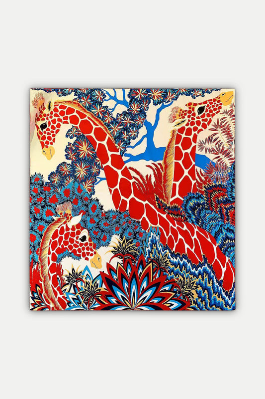 Luxuriöses Seidentuch 90 x 90 cm