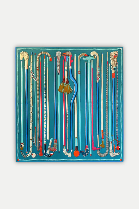 Luxuriöses Seidentuch 90 x 90 cm