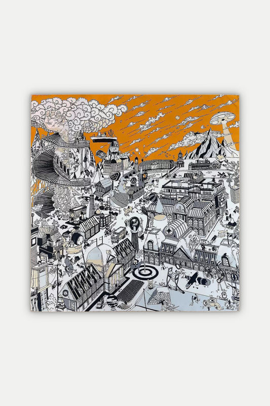 Luxuriöses Seidentuch 90 x 90 cm