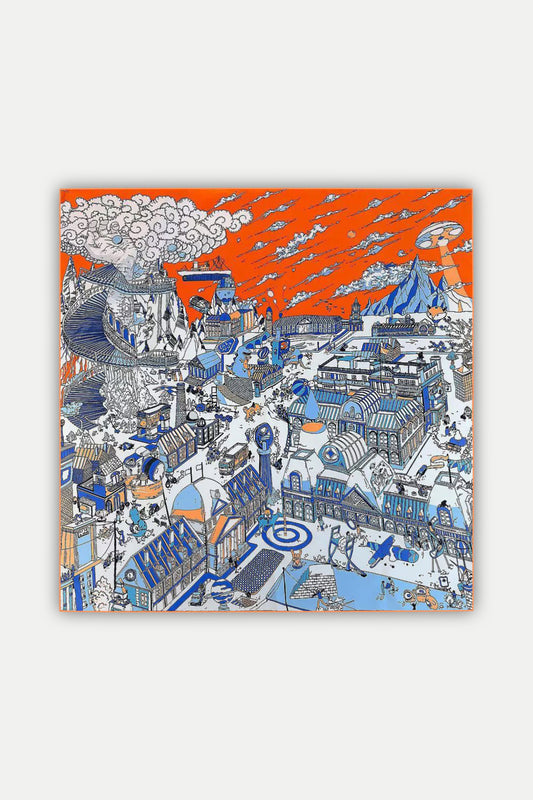 Luxuriöses Seidentuch 90 x 90 cm